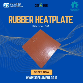 Reprap 3D Printer Silicone Rubber Heat Plate Dilapisi Tape 3M